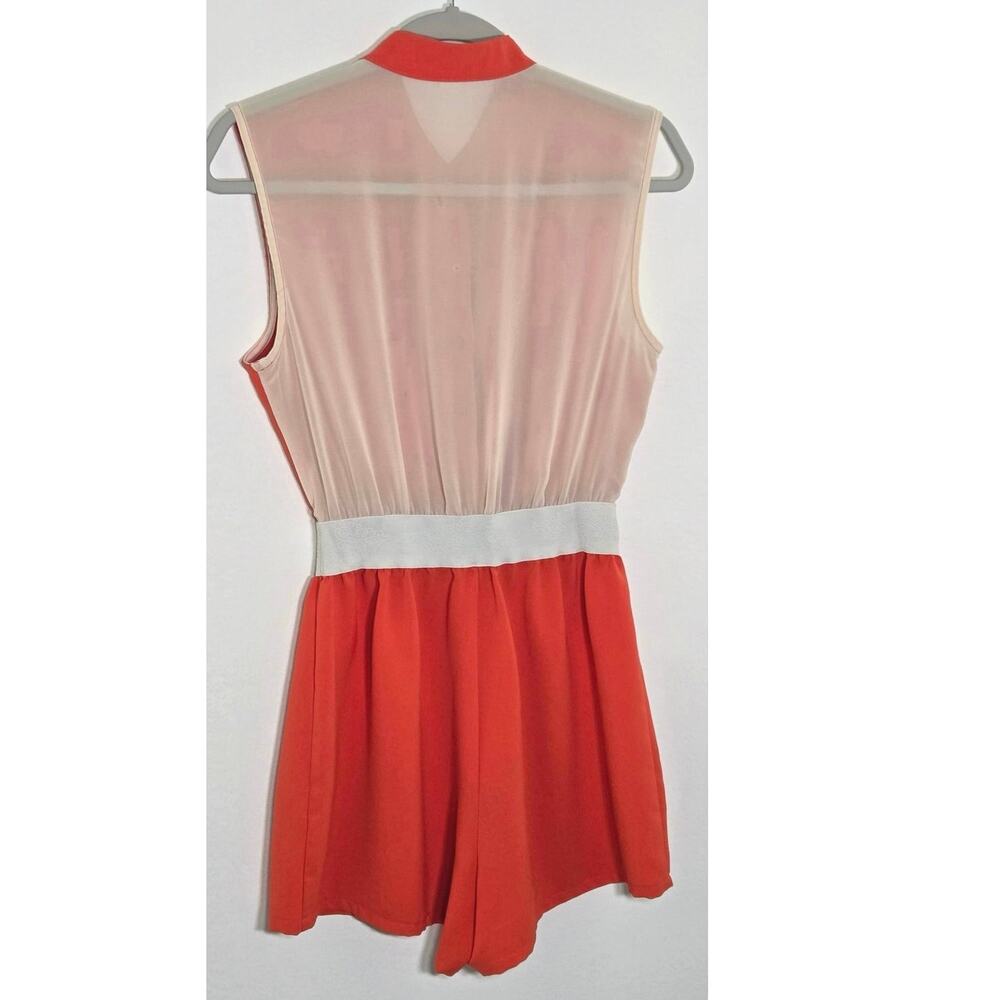 Womens Dina be orange romper size small - Picture 2 of 8